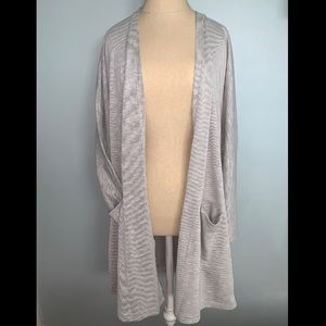Donni light gray cardigan sweater